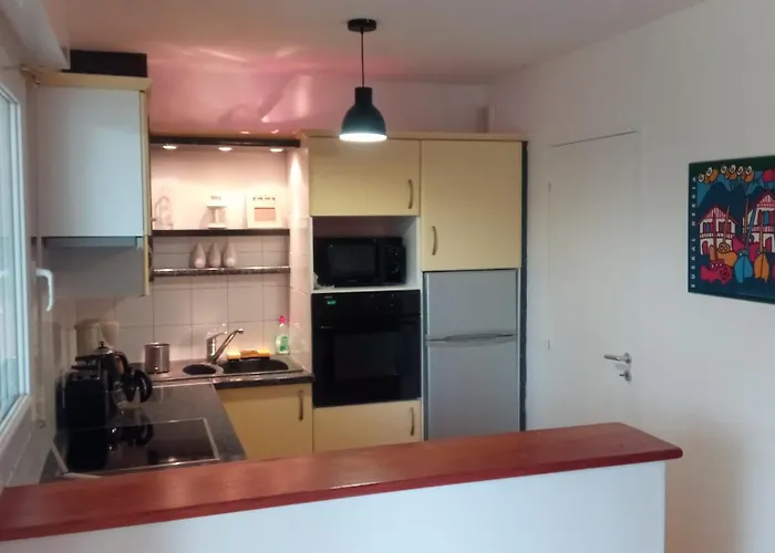 아파트 Centre, Commerces Et Nature A 5 Min A Pied Et Proche Thermes 캄보레방